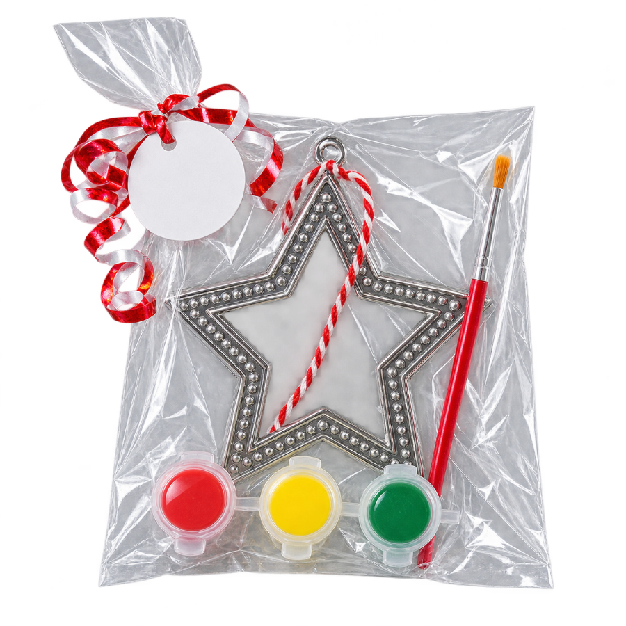 Kerstster om te verven
